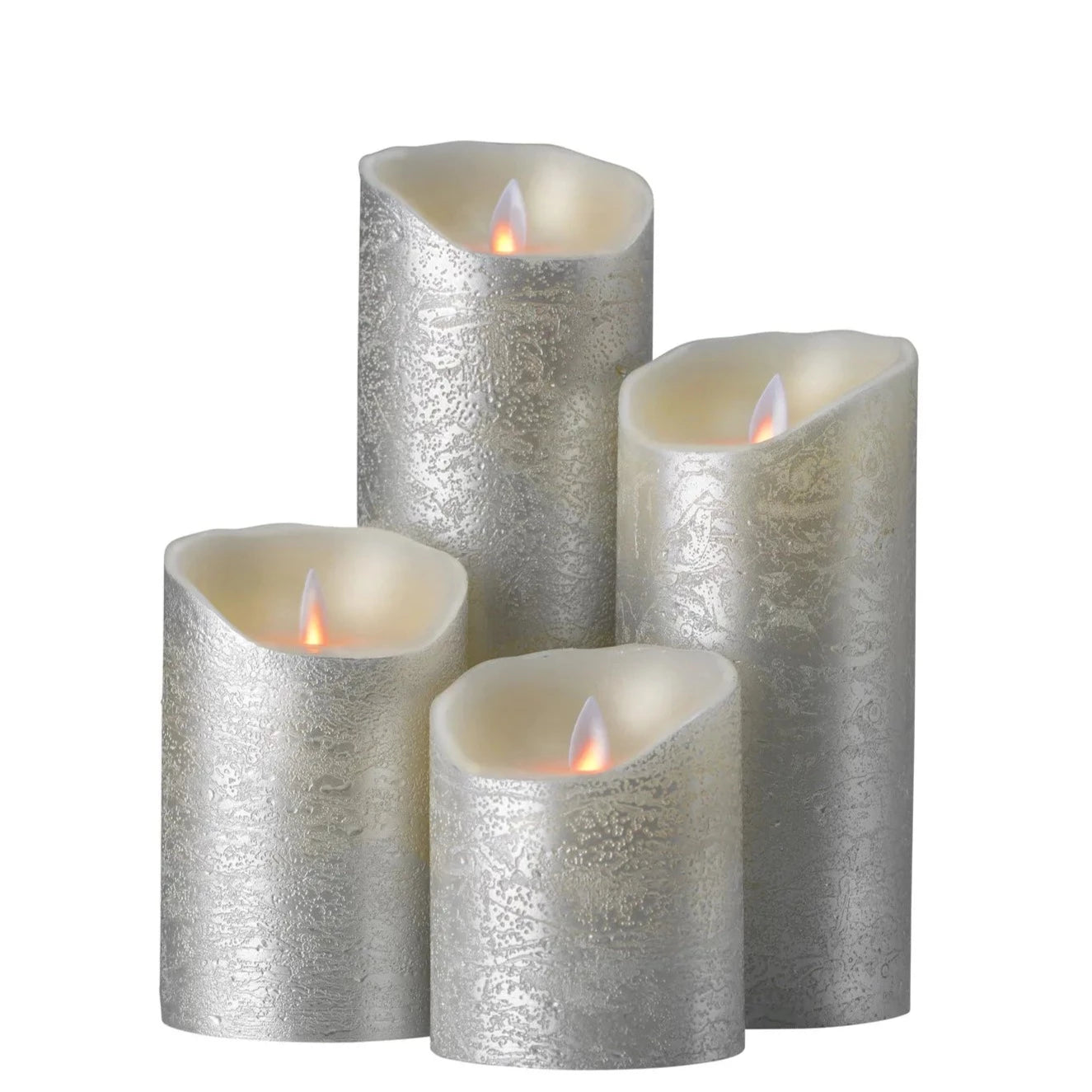 Kerze LED Flame Echtwachs – Silberalm
