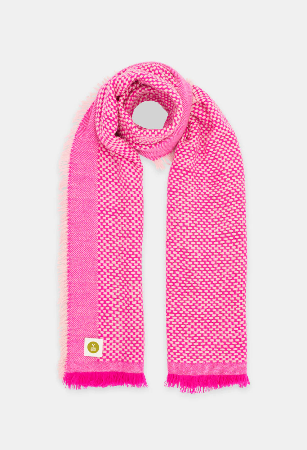 Kaschmir-Schal Neon Pink/Icebear