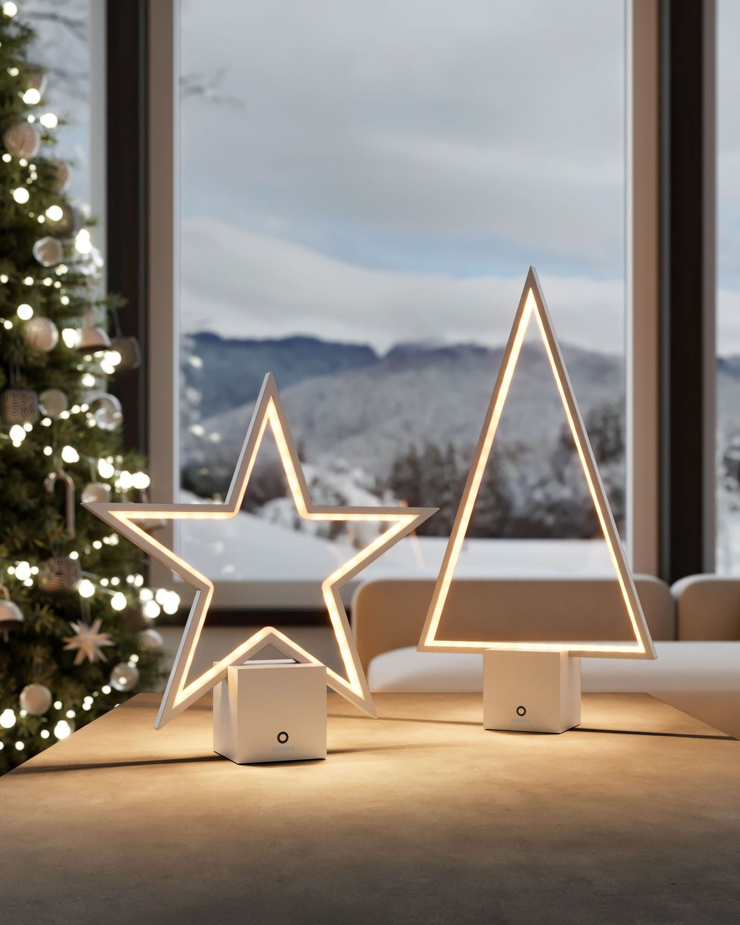 PINE 2.0 Akku Leuchte Tannenbaum – Silberalm
