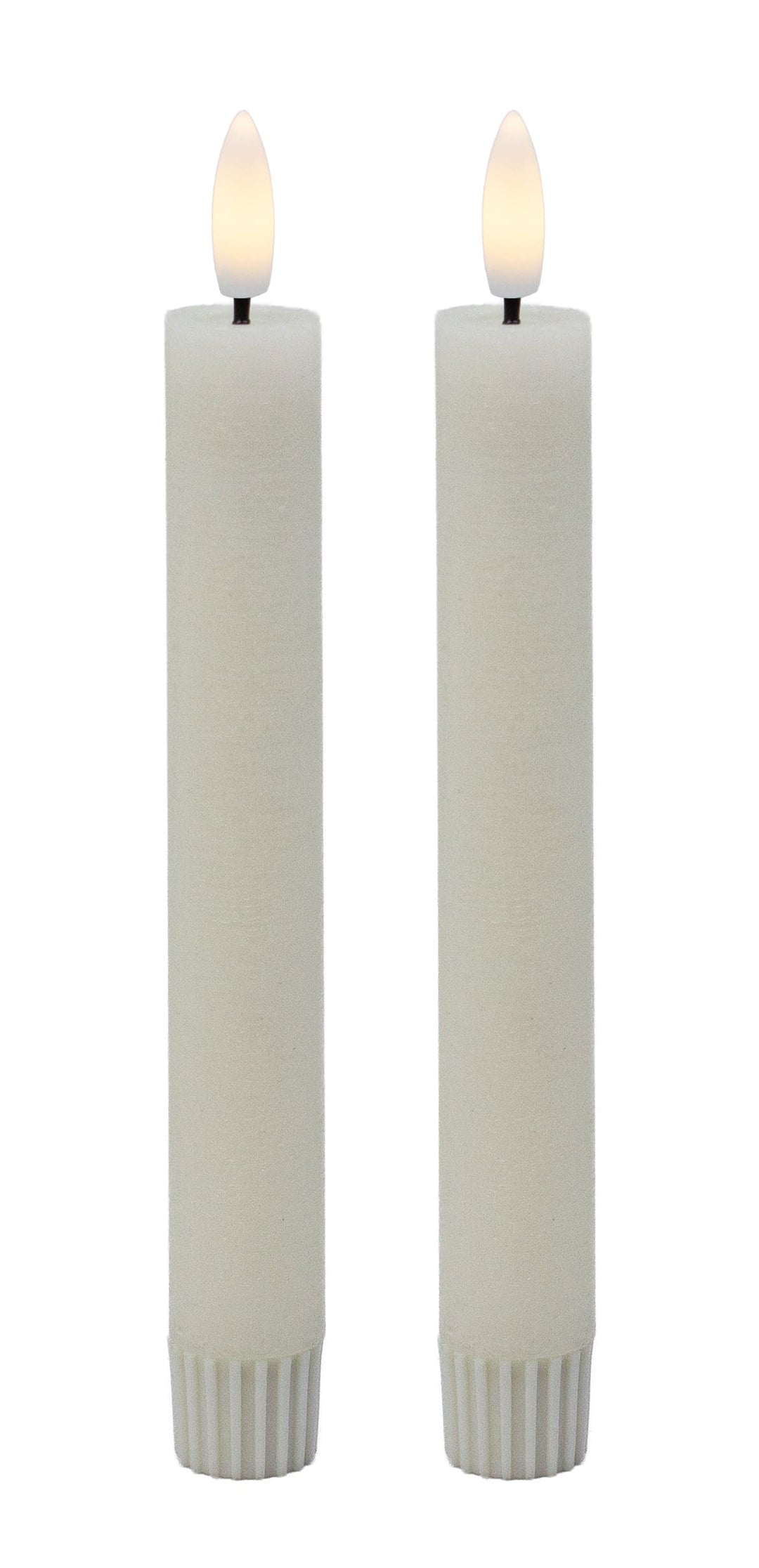 LED Stabkerzen-Set rustic 2,2 x 16,5 cm (2 Stück)