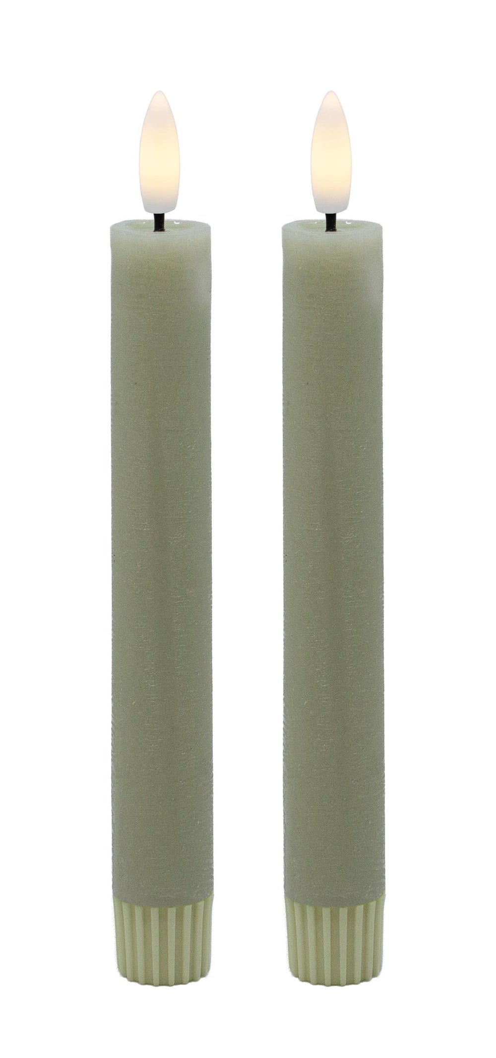 LED Stabkerzen-Set rustic 2,2 x 16,5 cm (2 Stück)