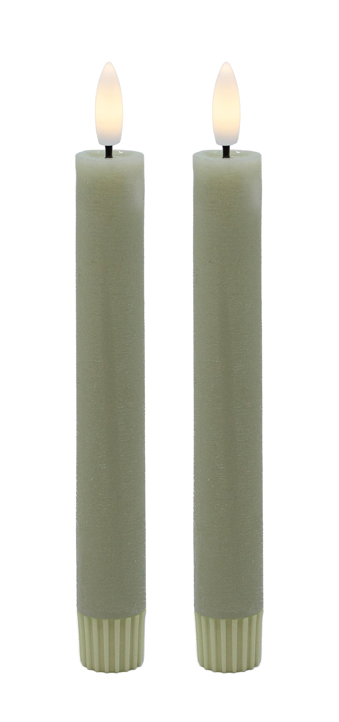 LED Stabkerzen-Set rustic 2,2 x 16,5 cm (2 Stück)
