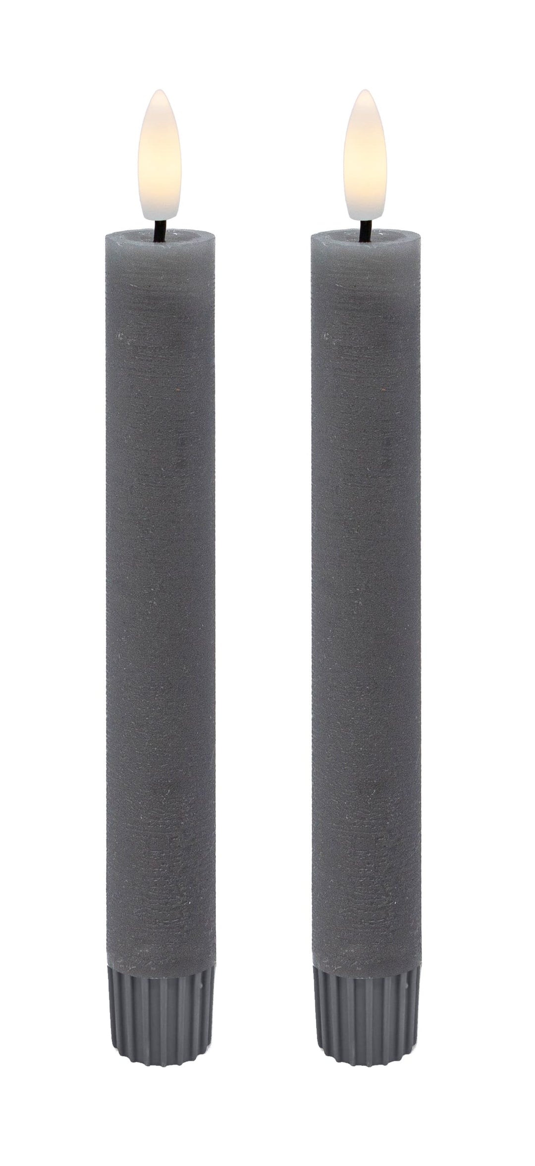 LED Stabkerzen-Set rustic 2,2 x 16,5 cm (2 Stück)