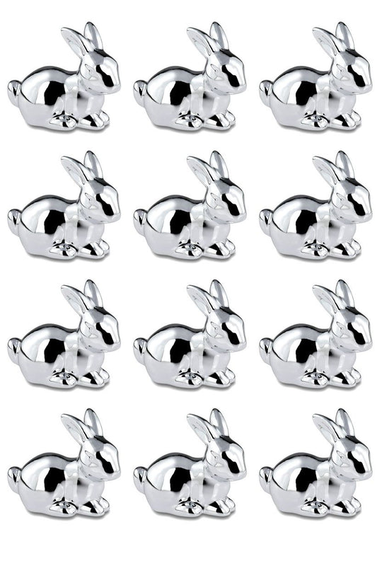 Hase mini sitzend oder stehend silbern